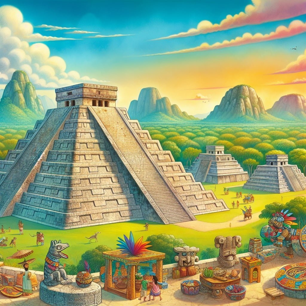 Fun fact for kids about Chichen Itza site in Mexico
