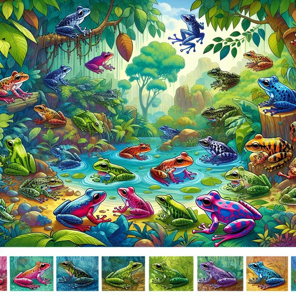 Fun fact for kids about a frog changing its color