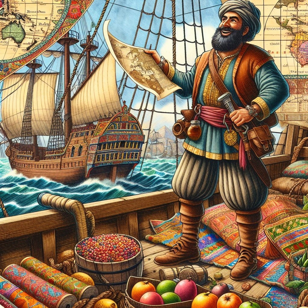 Fun fact for kids about Columbus opening trade routes