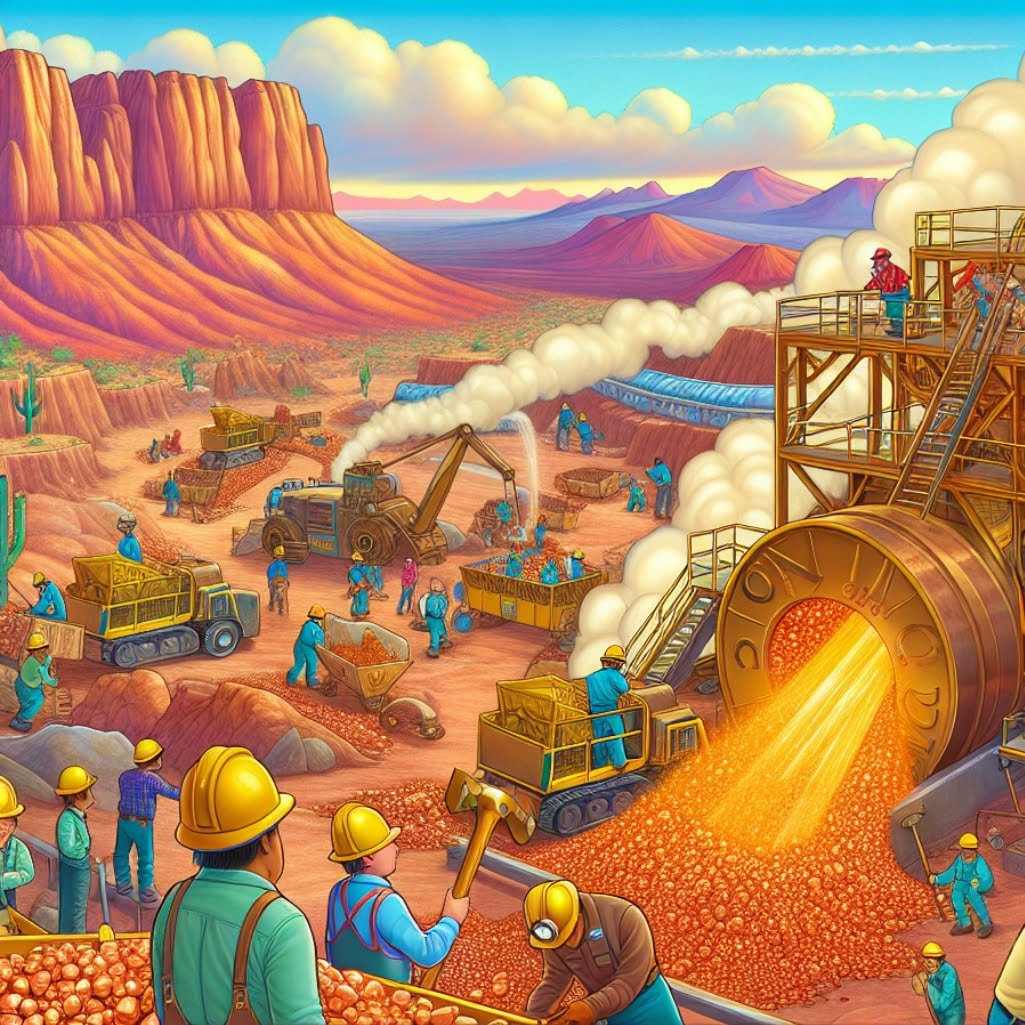 Fun fact for kids about copper production in Arizona