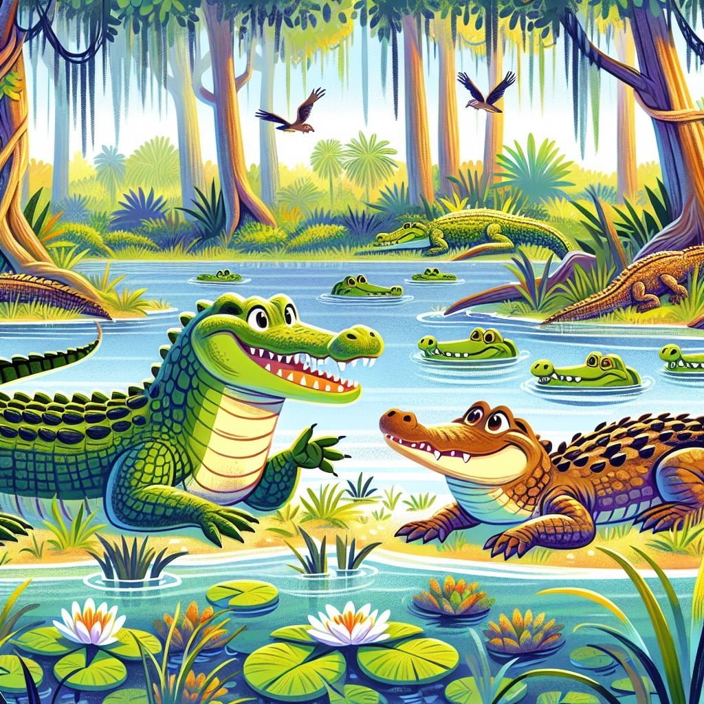 Fun fact for kids about crocodiles and alligators in the Everglades