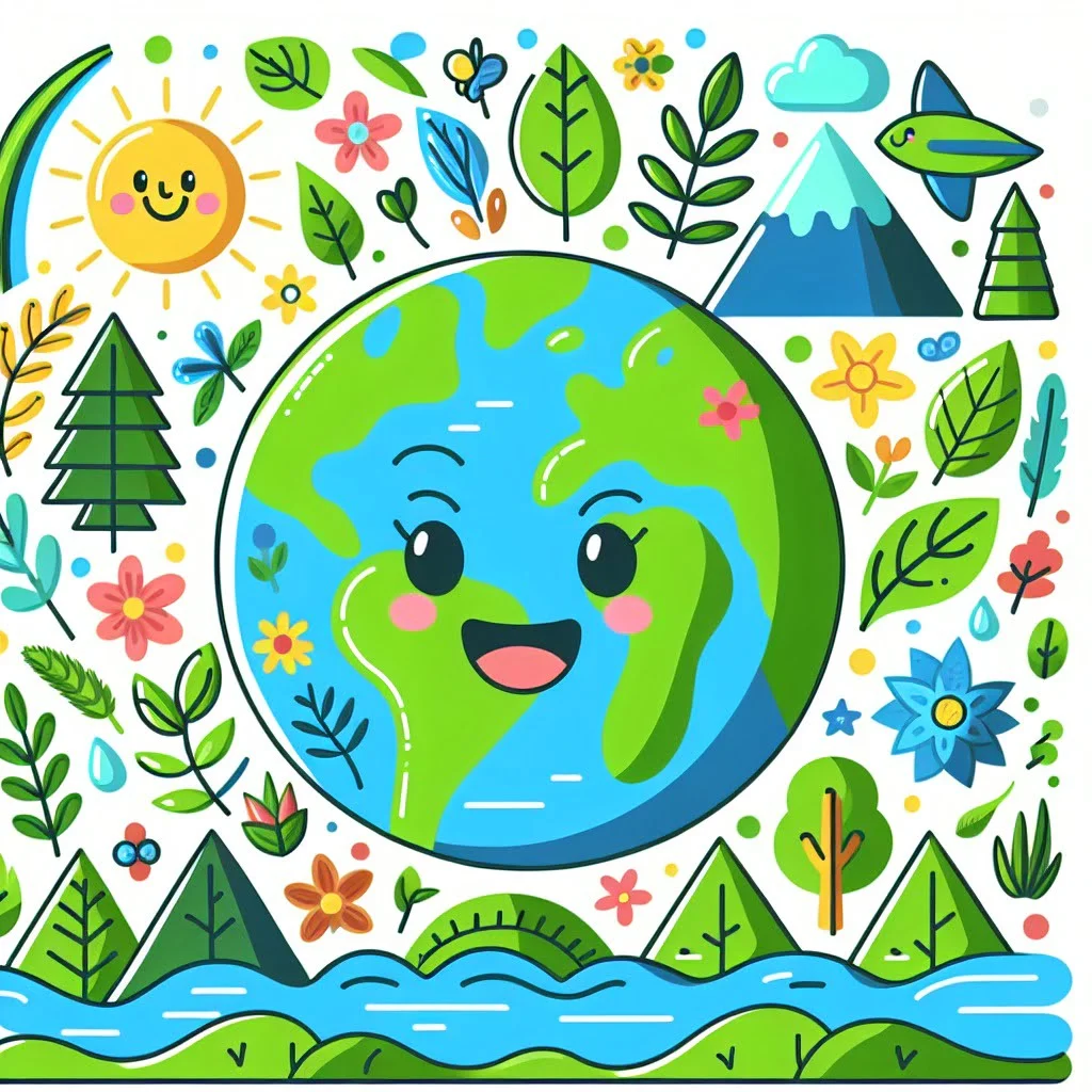 Main image for the post with 10 Captivating Earth Day Facts For Kids depicting Earth Day in a colorful and attractive way for kids.