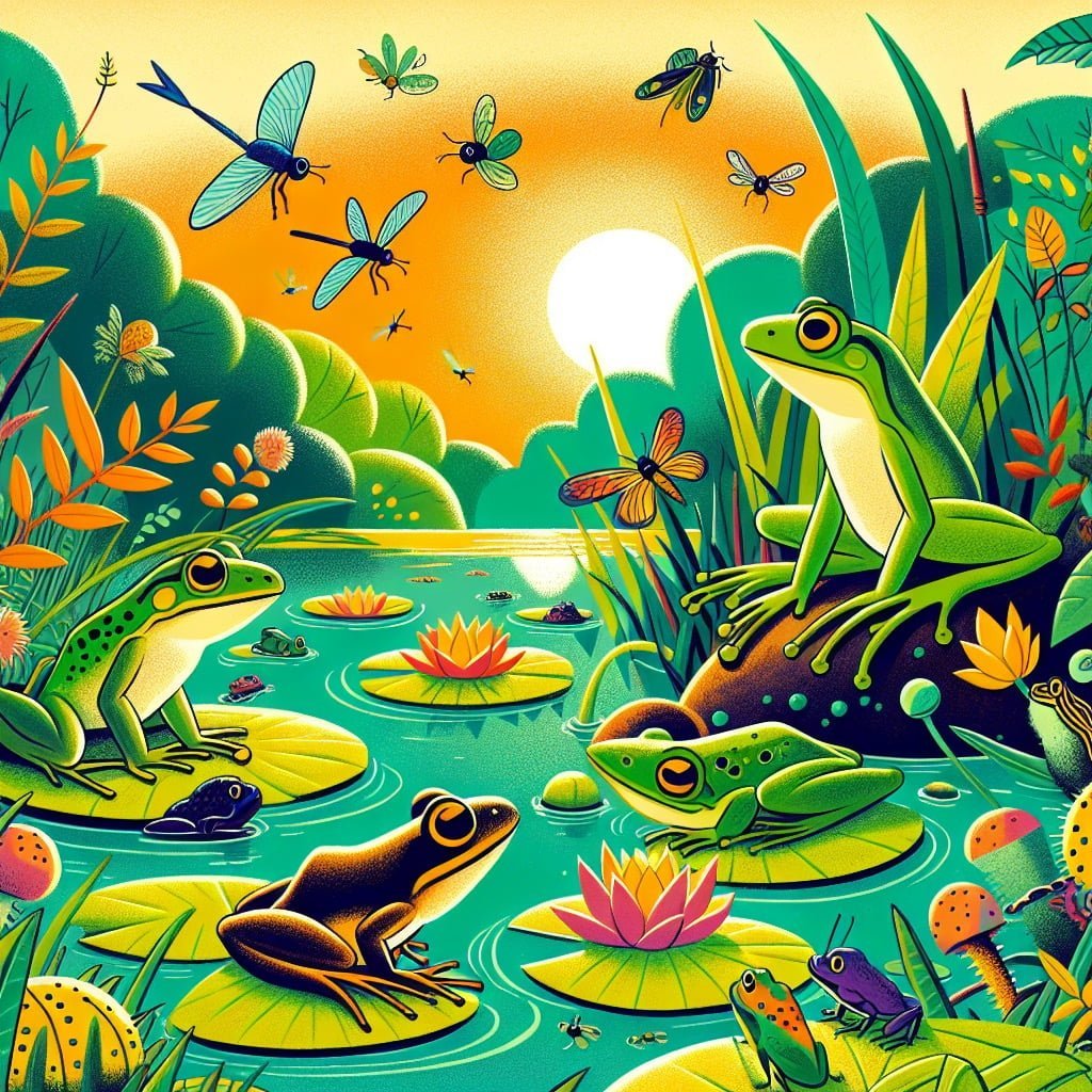 Fun fact for kids about frogs in the ecosystem