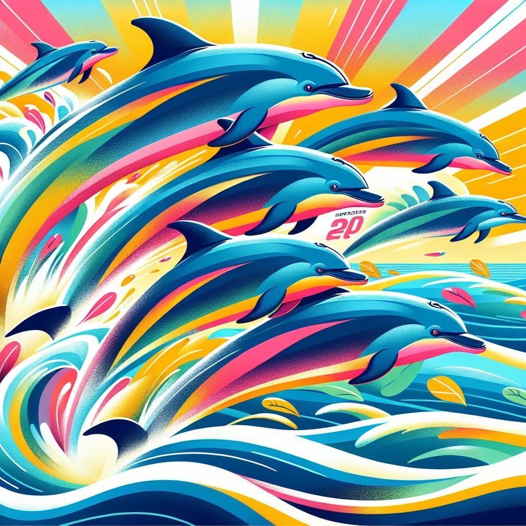 Fun fact for kids about dolphin speed