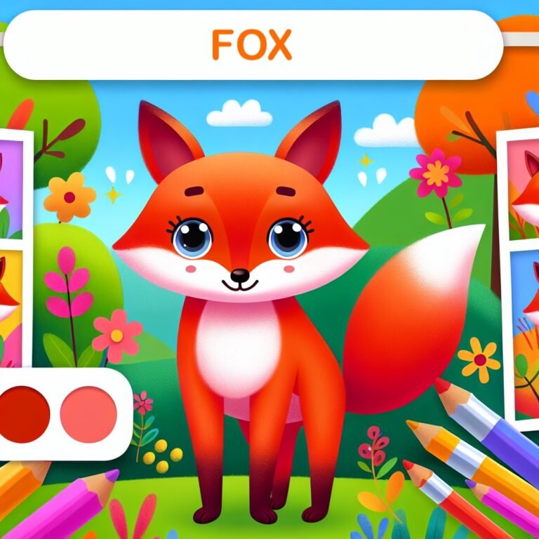 Main image for the post with 10 Interesting Fox Facts For Kids depicting Fox in a colorful and attractive way for kids.