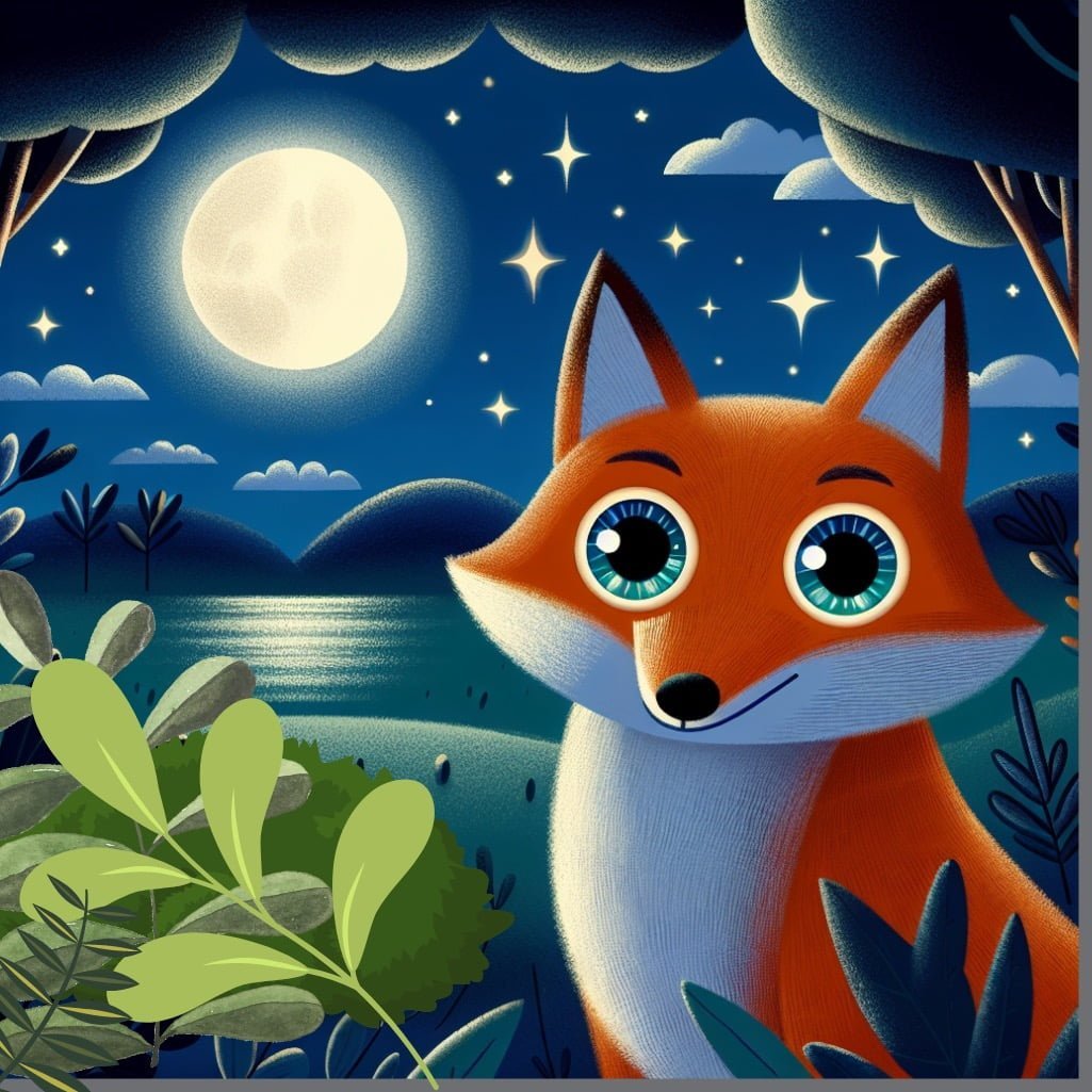 Fun fact for kids about a fox's night vision