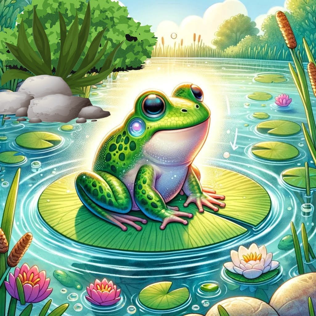 Fun fact for kids about a frog breathing through its skin