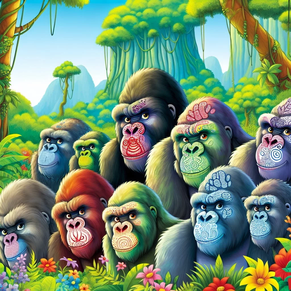 Fun fact for kids about a gorilla's nose