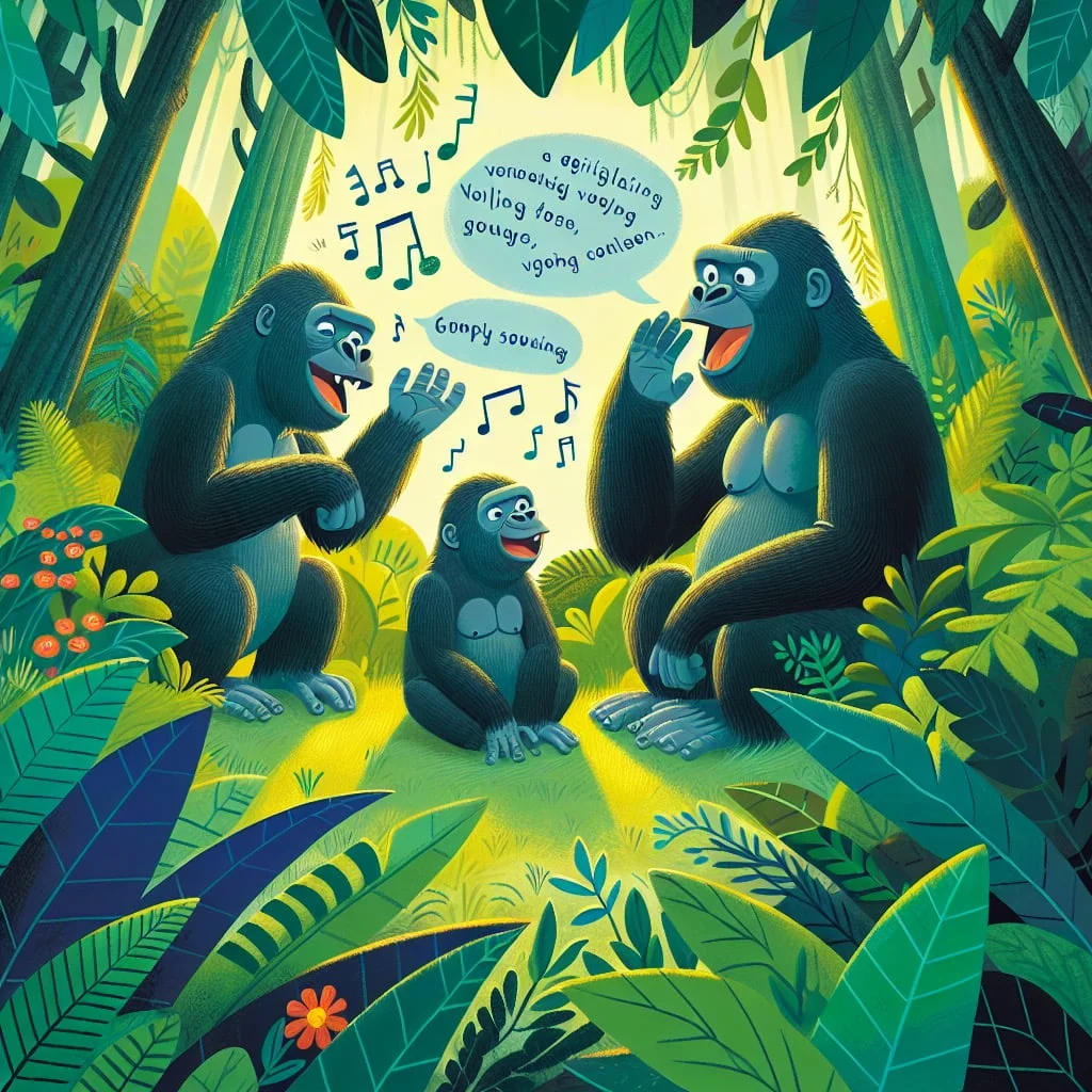 Fun fact for kids about gorilla sounds