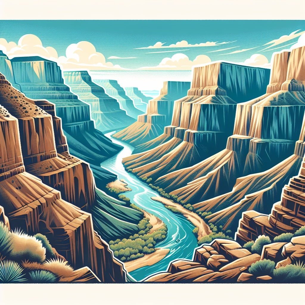 Fun fact for kids about the Colorado River shaping the Grand Canyon