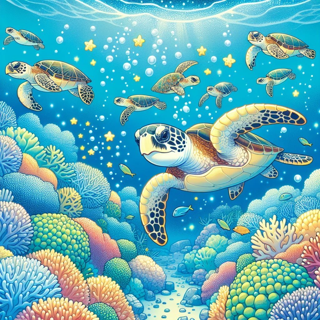 Fun fact for kids about Hawksbill sea turtle