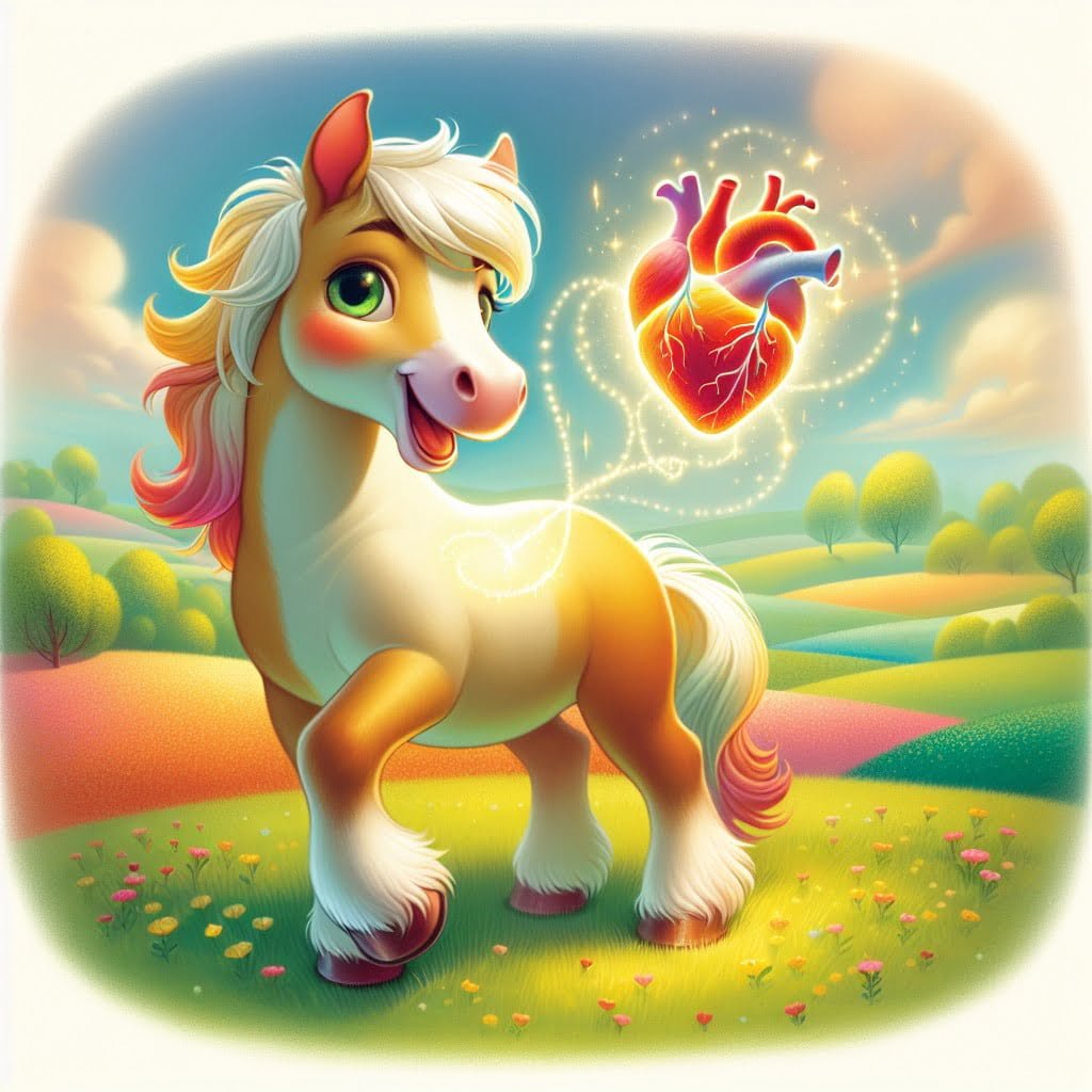 Fun fact for kids about a horse's heart