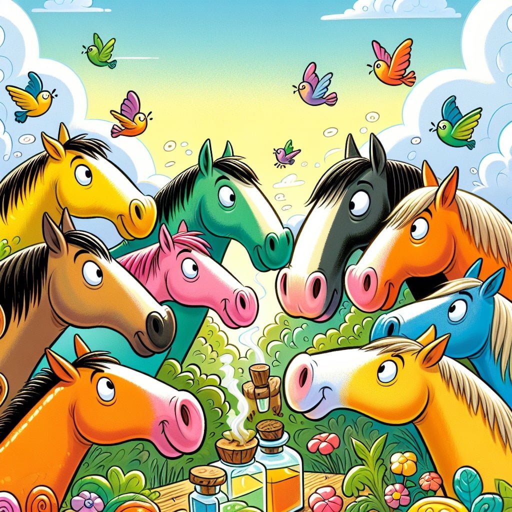 Fun fact for kids about a horse's sense of smell