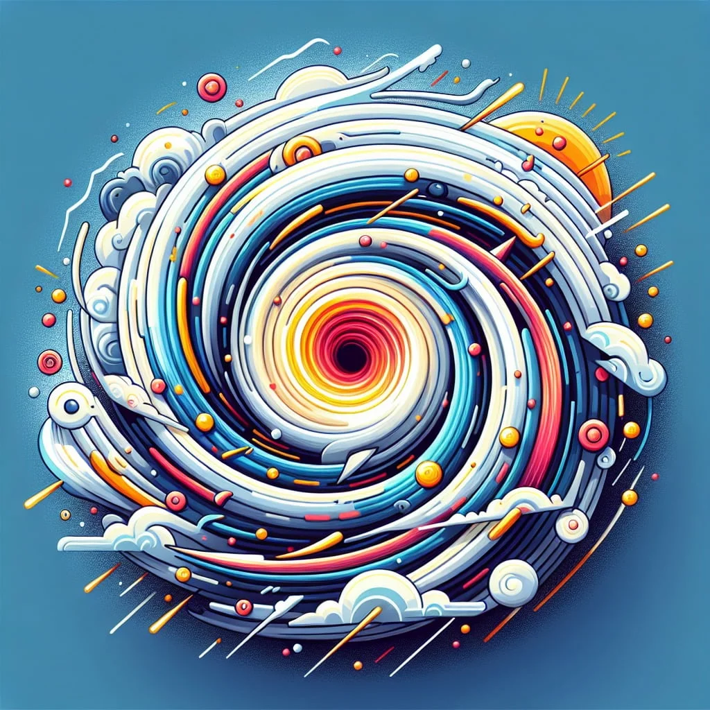 Main image for the post with 10 Incredible Hurricane Facts For Kids depicting Hurricane in a colorful and attractive way for kids.