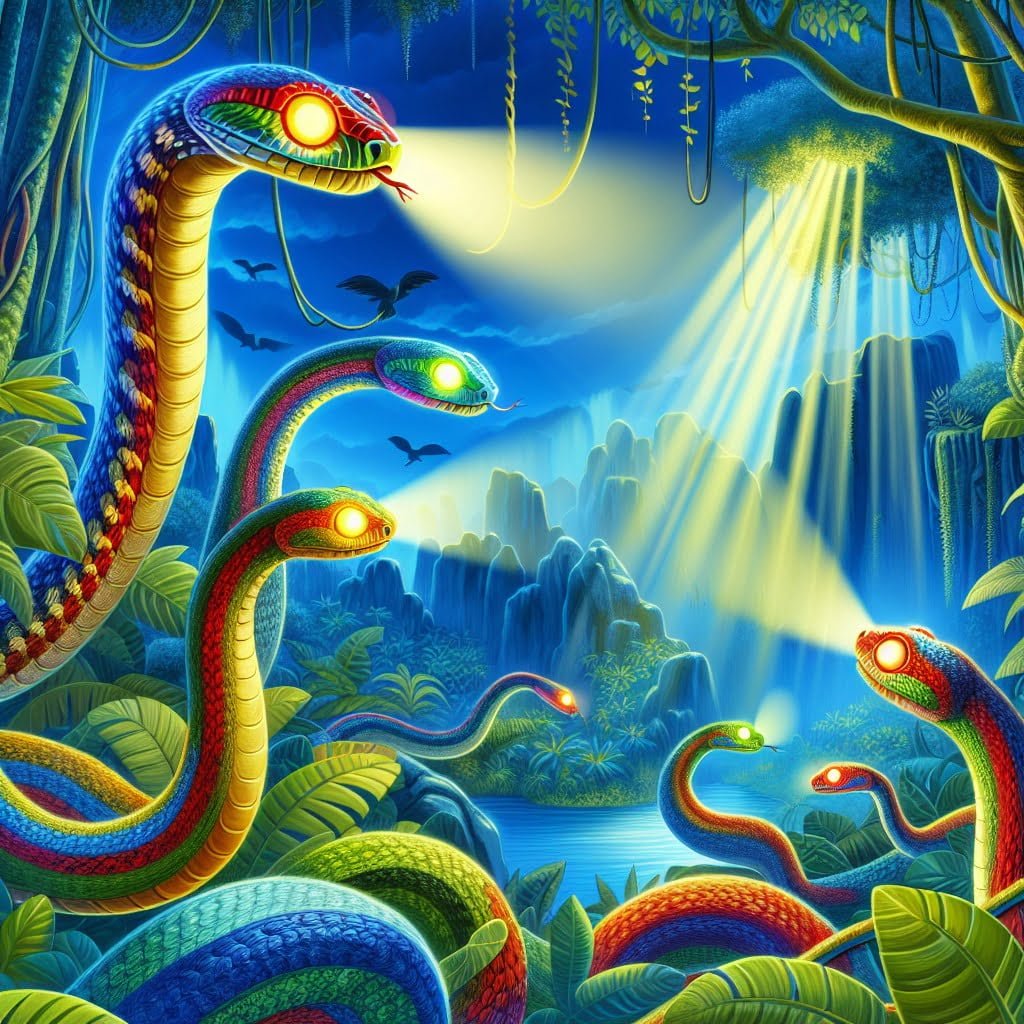 Fun fact for kids about a snake with infrared vision