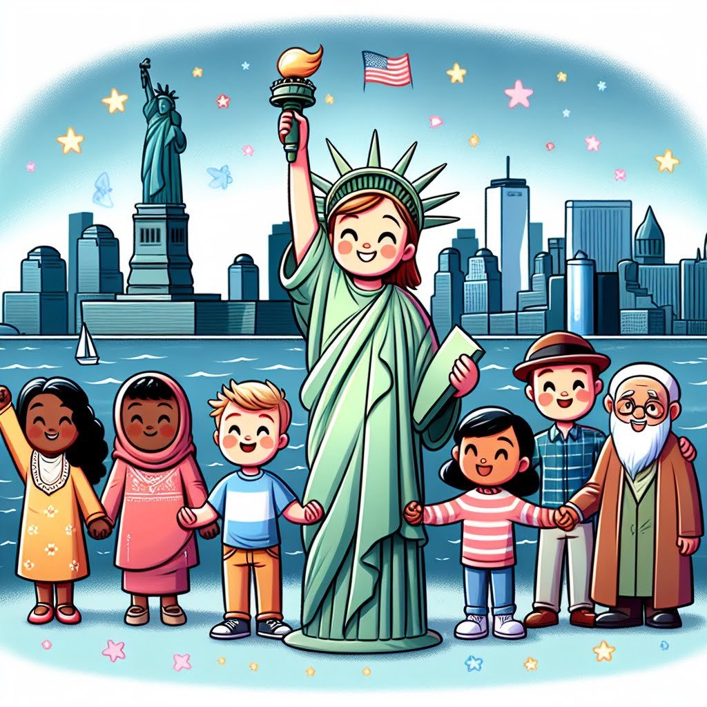 Fun fact for kids about symbol of friendship between France and USA