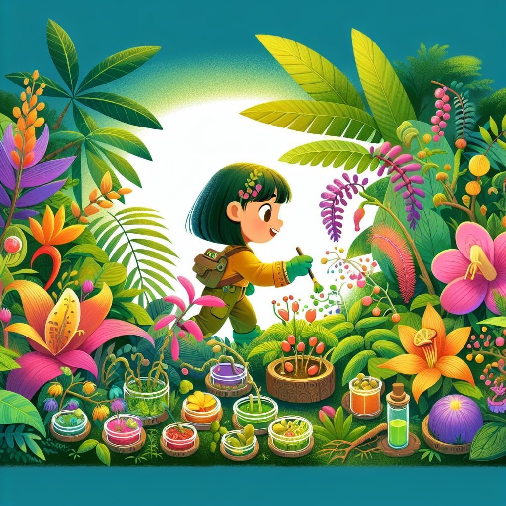 Medicinal plants in rainforest