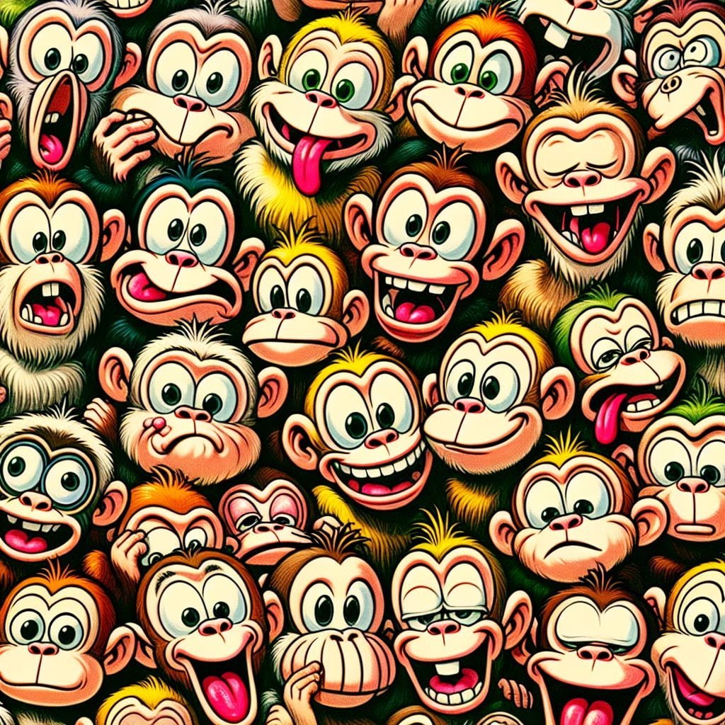 Fun fact for kids about monkey expressions