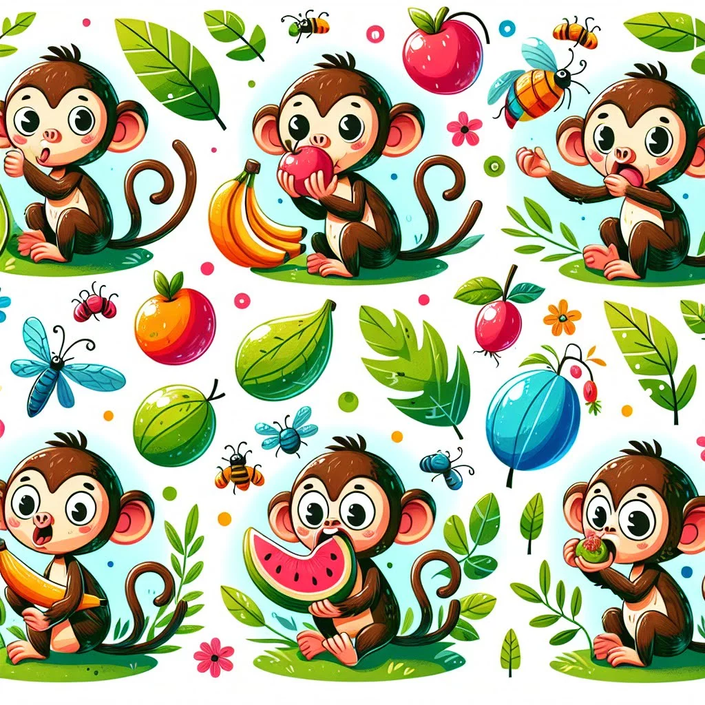 Read 10 Awesome Monkey Facts For Kids 6 Fun fact for kids about a monkey eating different foods