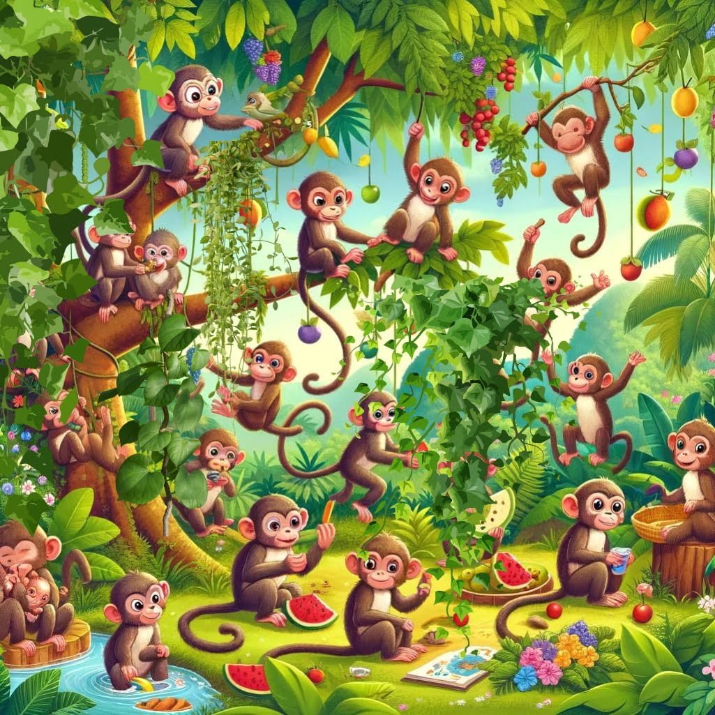 Fun fact for kids about a troop of monkeys