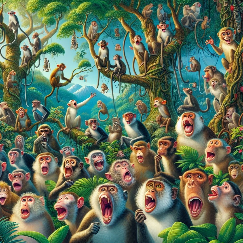 Fun fact for kids about monkey vocalizations