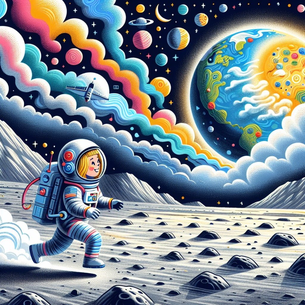 Fun fact for kids about the Moon's atmosphere