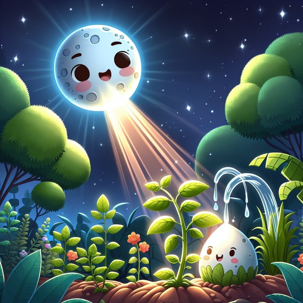 Fun fact for kids about Moon's influence on plants