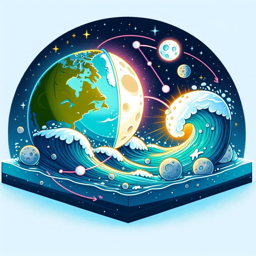 Fun fact for kids about the Moon affecting tides