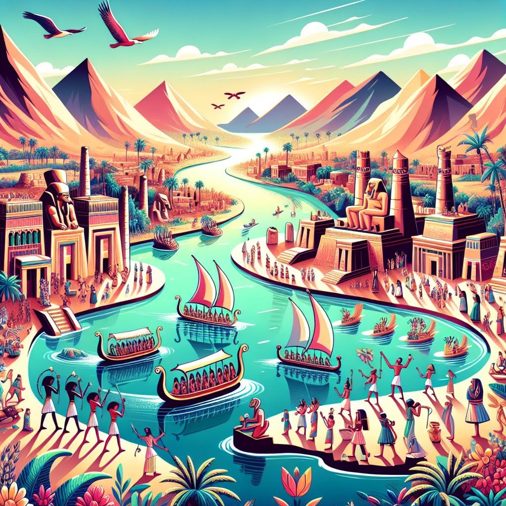 Fun fact for kids about the Nile River and religious significance