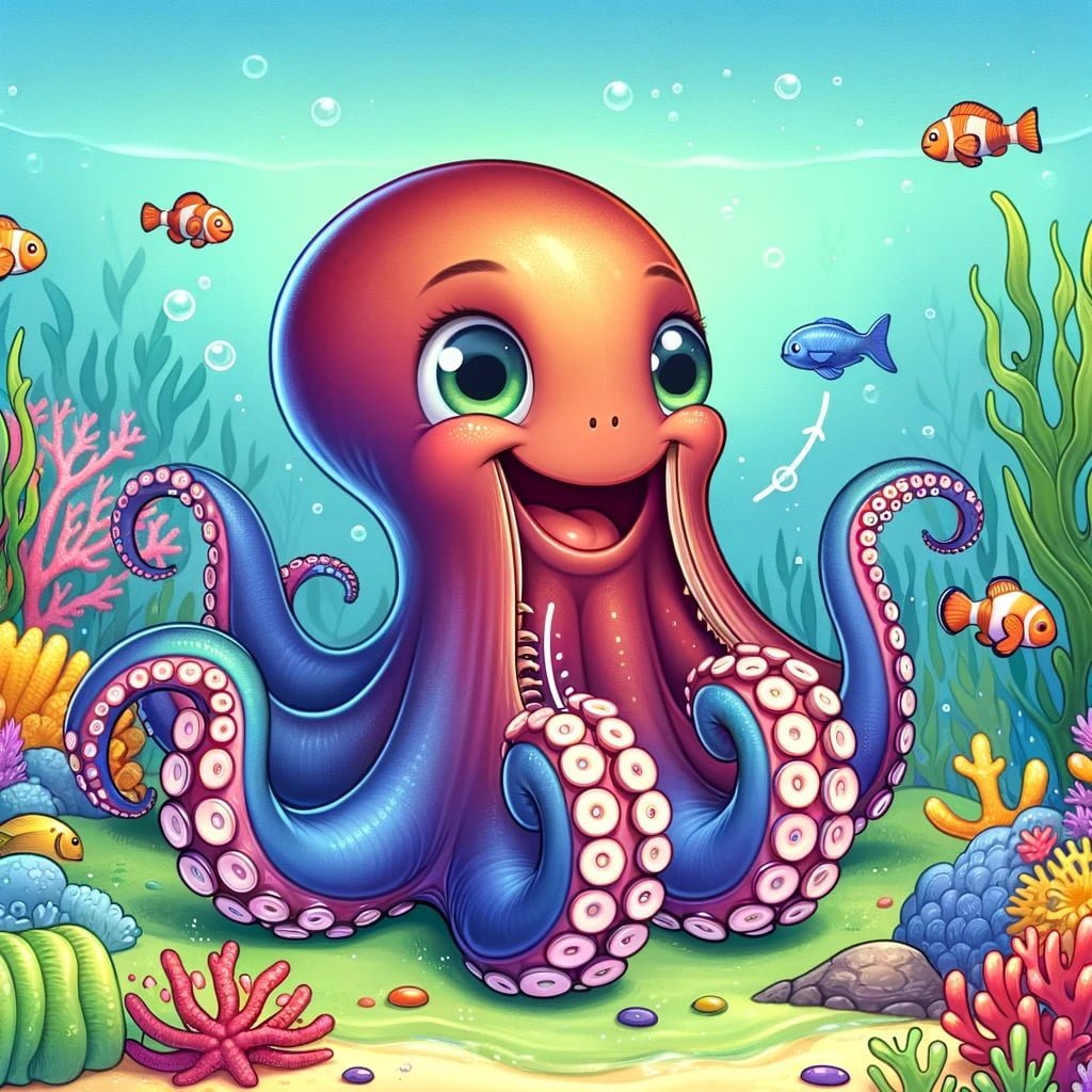Fun fact for kids about an octopus beak