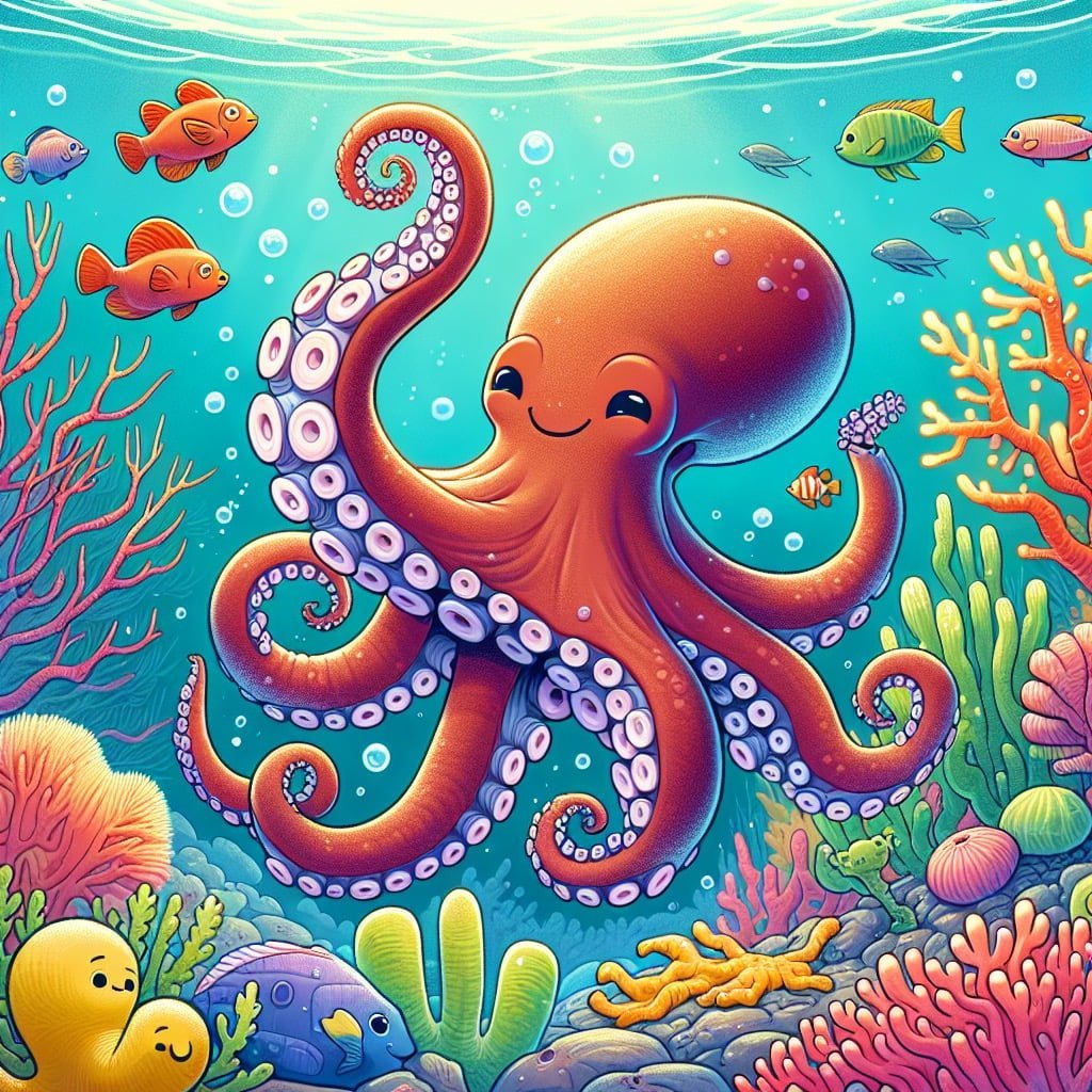Fun fact for kids about octopus regenerating arms