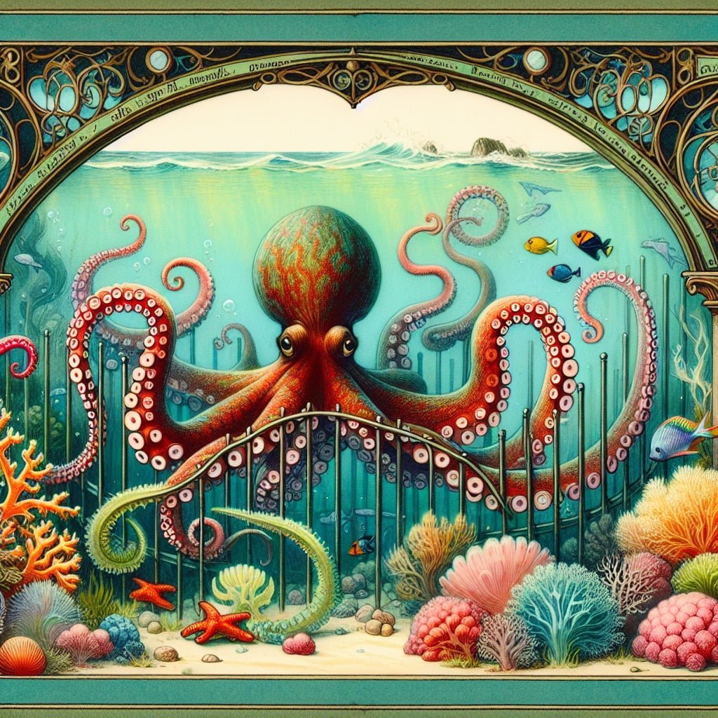 Fun fact for kids about octopus squeezing through tight spaces