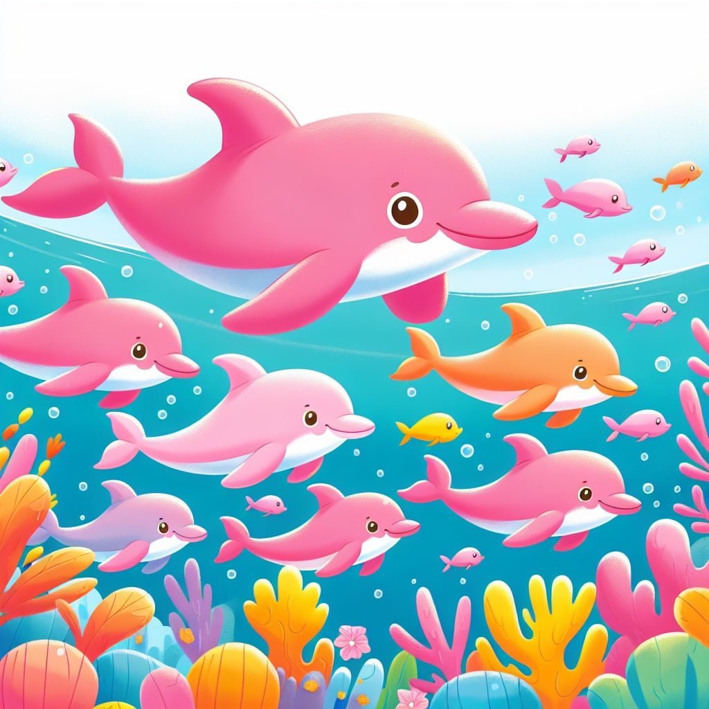 Fun fact for kids about pink dolphins
