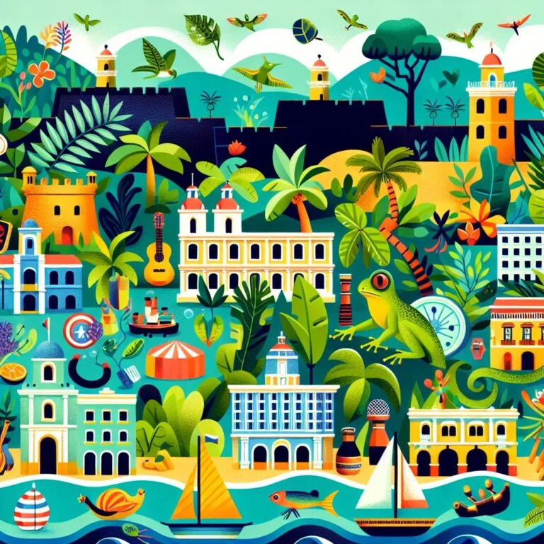 Main image for the post with 10 Captivating Puerto Rico Facts For Kids depicting Puerto Rico in a colorful and attractive way for kids.