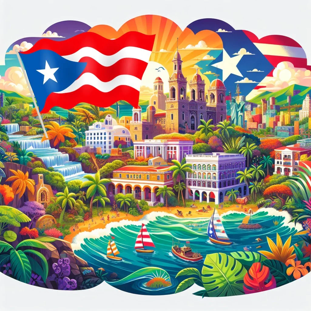 Fun fact for kids about Puerto Rico flag