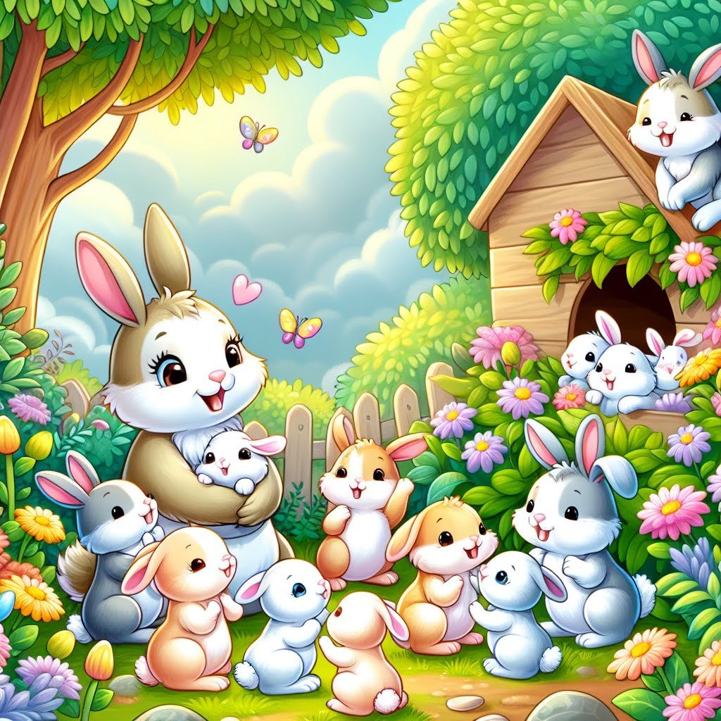 Fun fact for kids about rabbits reproducing