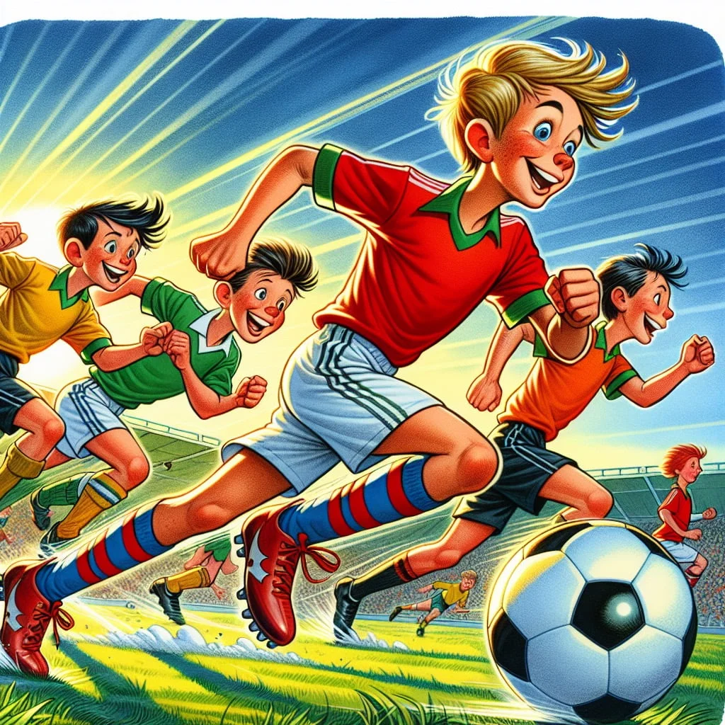 Fun fact for kids about soccer players running