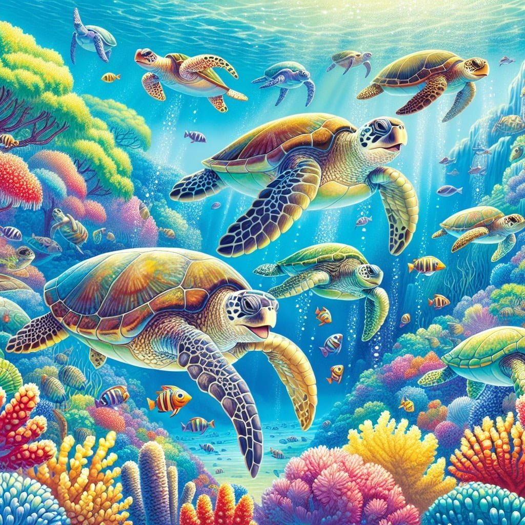 Fun fact for kids about a sea turtle evolution