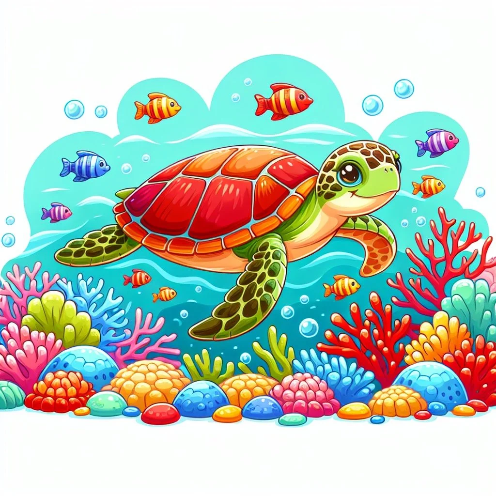 Main image for the post with 10 Exciting Sea Turtle Facts For Kids depicting Sea Turtle in a colorful and attractive way for kids.