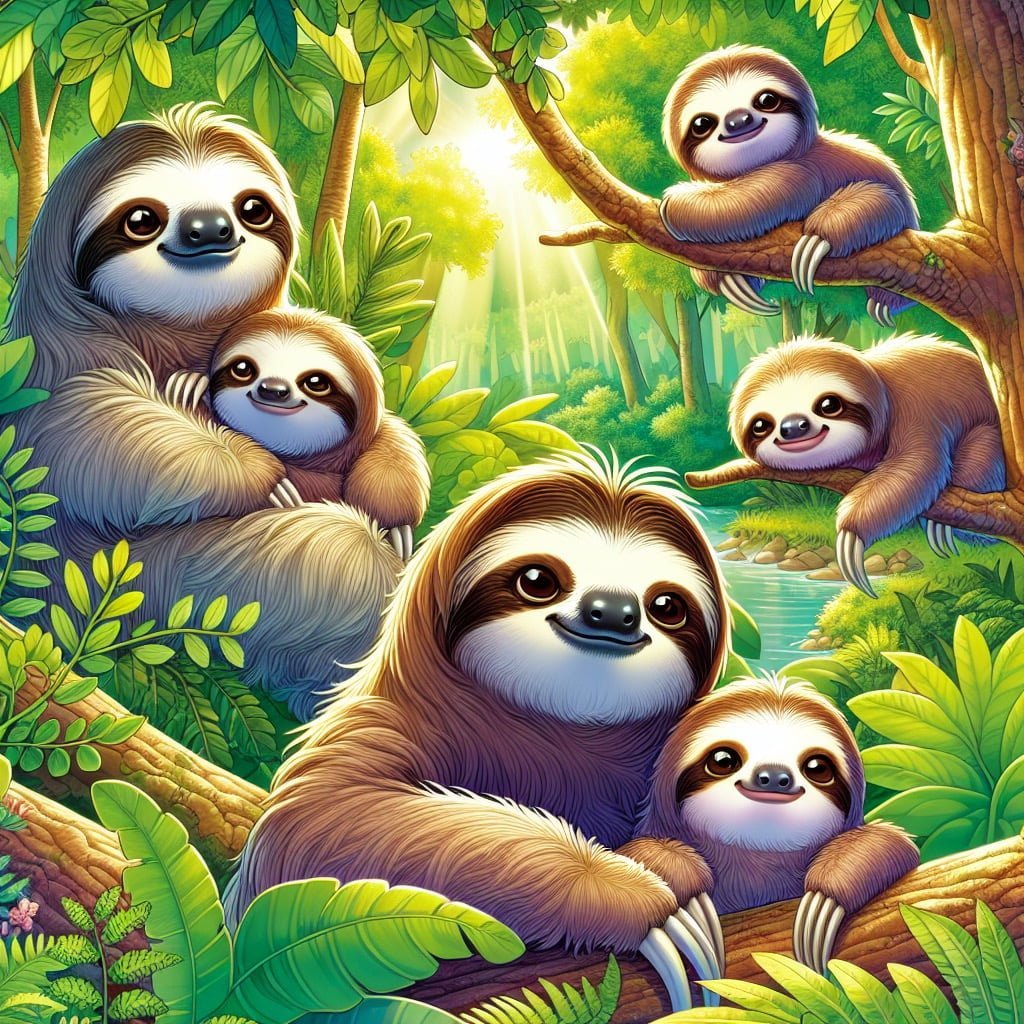 Fun fact for kids about a wild sloth