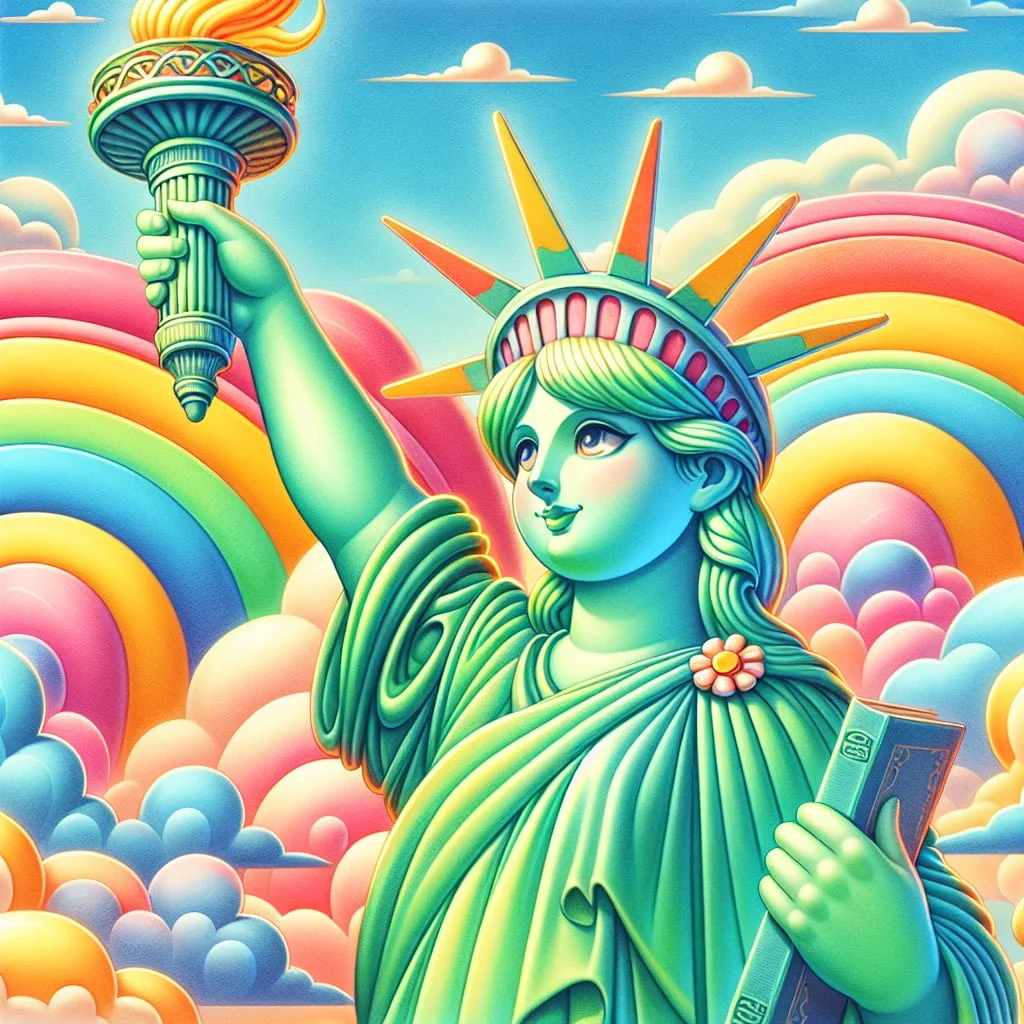 Main image for the post with 10 Cool Statue Of Liberty Facts For Kids depicting Statue Of Liberty in a colorful and attractive way for kids.