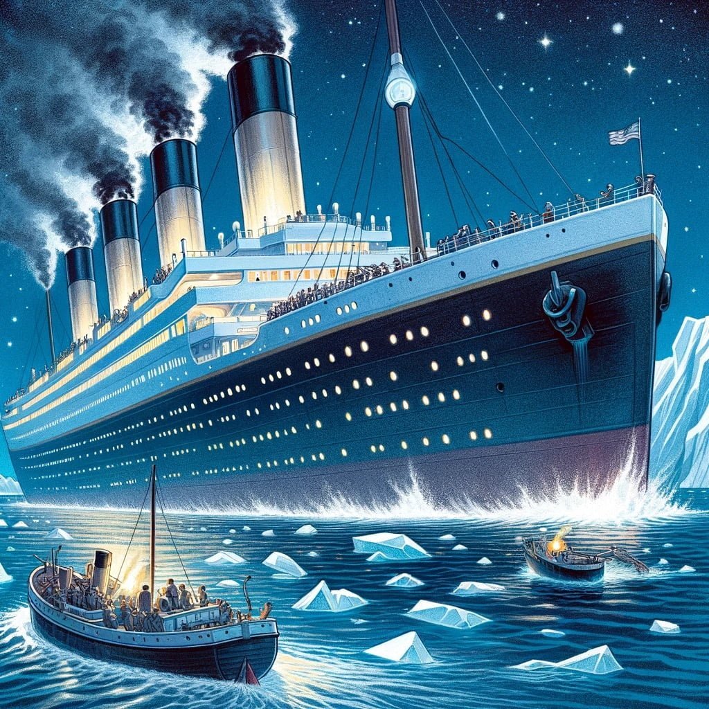 Fun fact for kids about the Titanic's maneuverability