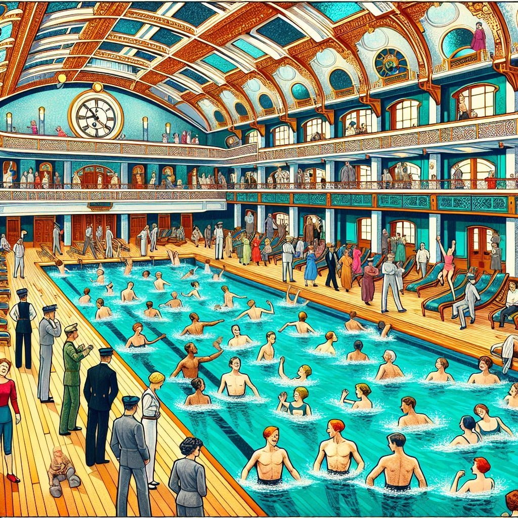 Fun fact for kids about Titanic's amenities