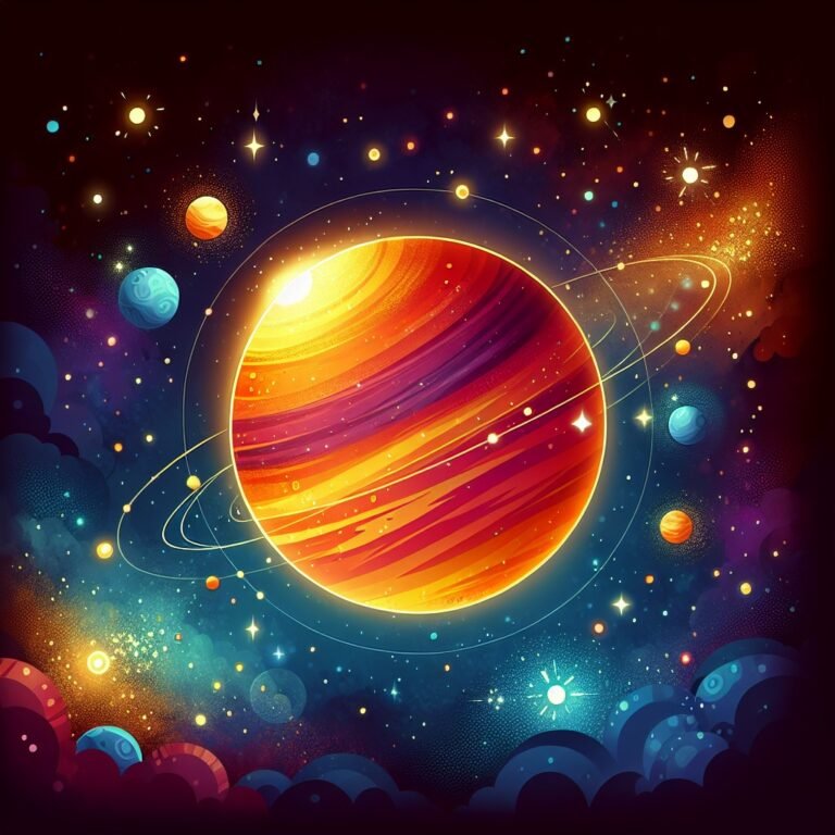 Main image for the post with 10 Captivating Venus Facts For Kids depicting Venus in a colorful and attractive way for kids.