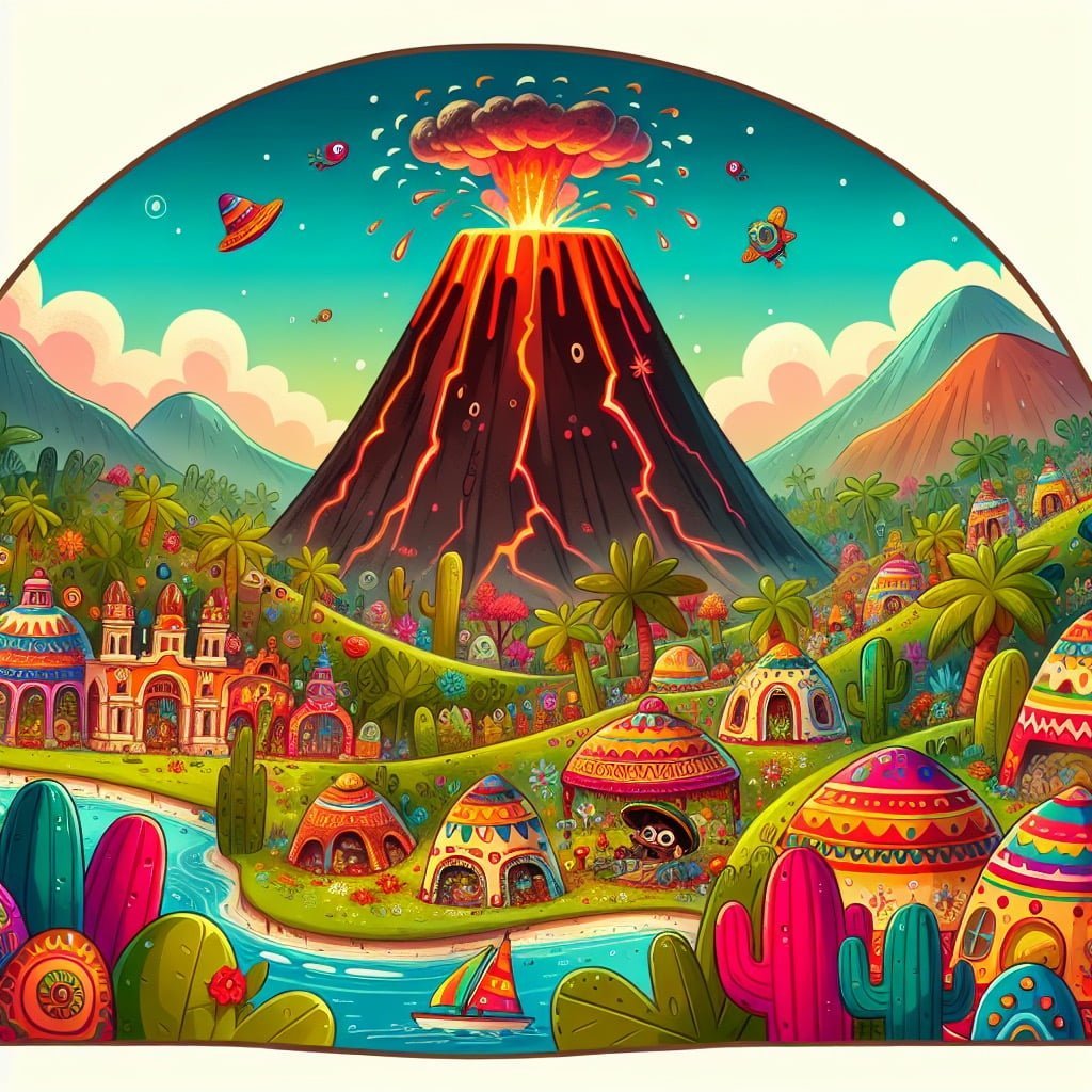 Fun fact for kids about a small volcano in Mexico