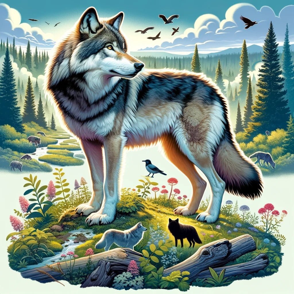 Fun fact for kids about a smart wolf