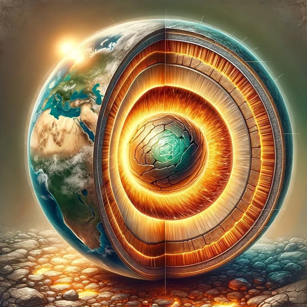What Is At The Center Of The Earth 6 Cutaway illustration of the Earth's layers showing the solid inner core
