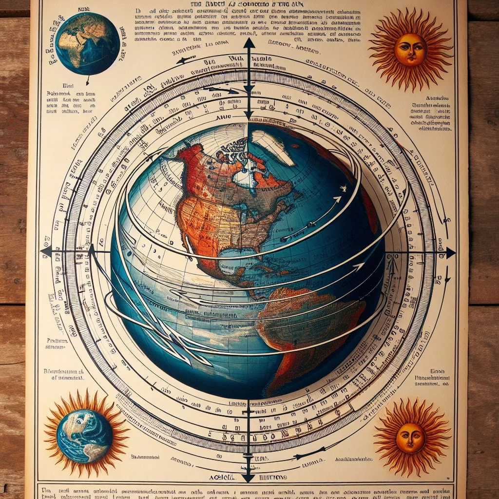 Earth in orbit around the Sun