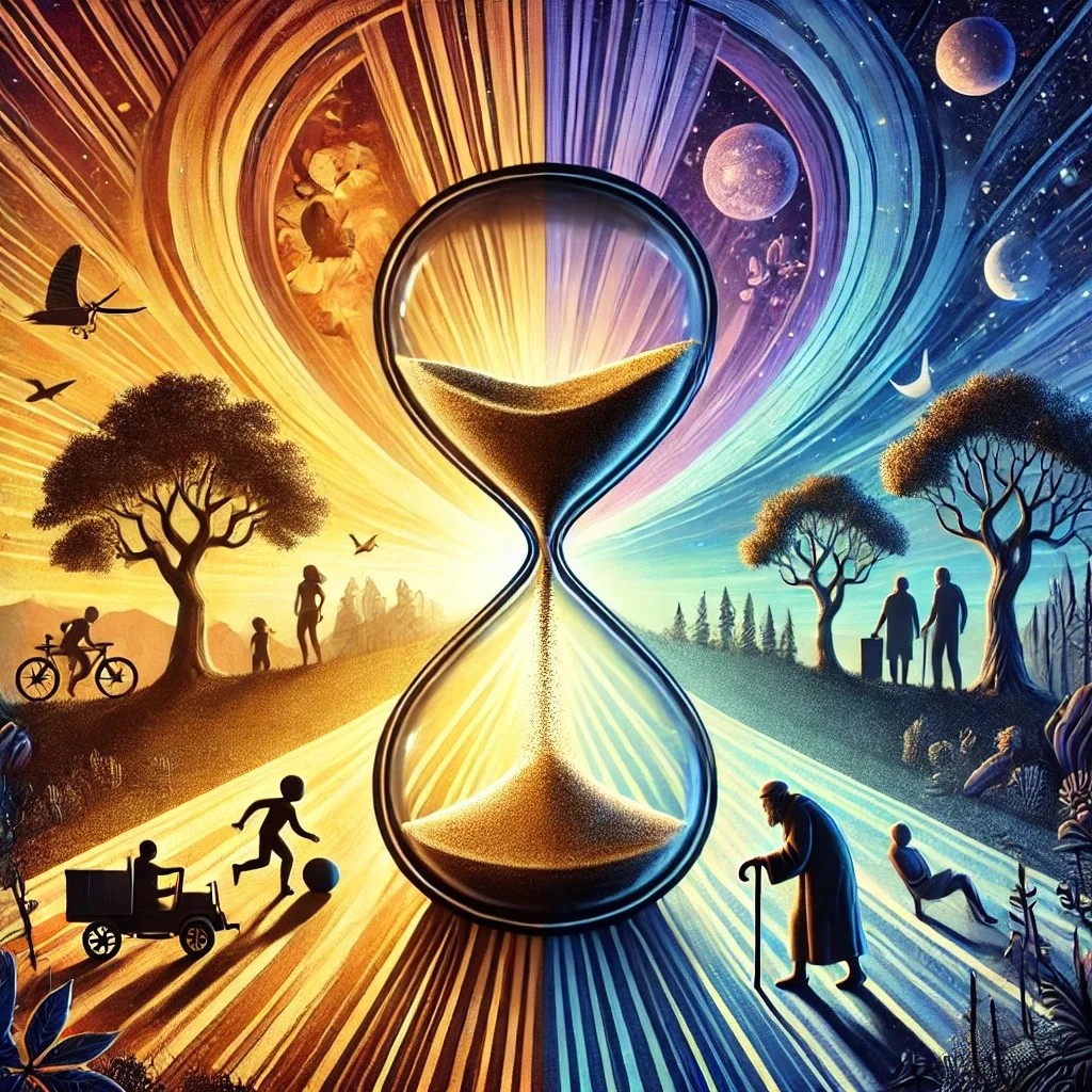 Graph illustrating global average human lifespan