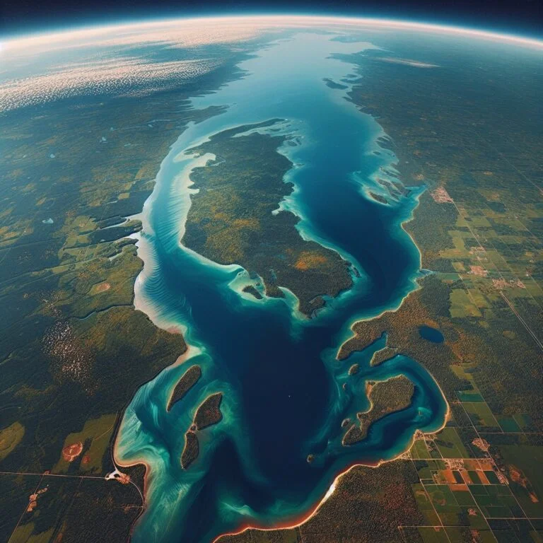 Aerial view of Lake Superior
